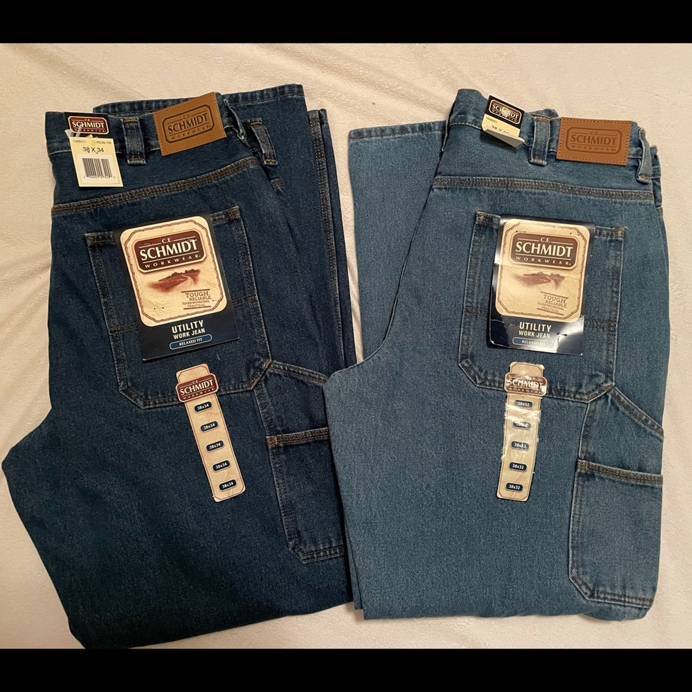 2 pair of C.E. Schmidt utility wok jeans NWT
